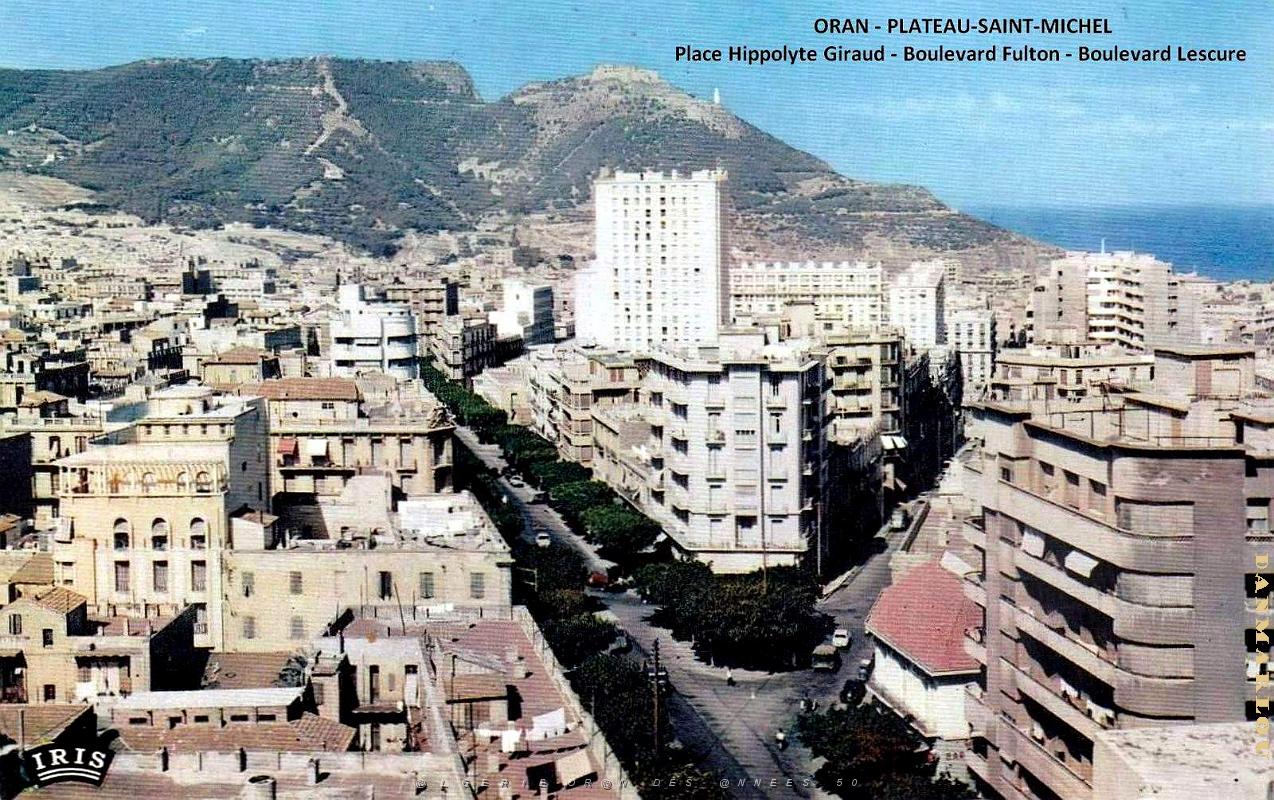 Oran - Plateau Saint-Michel - Place Hippolyte Giraud - Bd Fulton et Lescure.jpg
